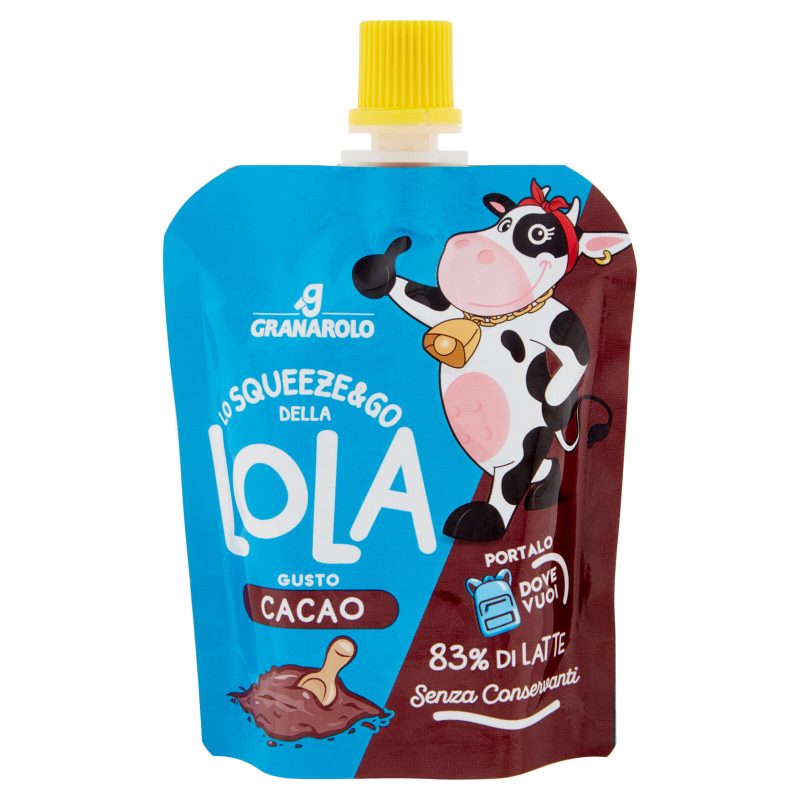 Granarolo lo Squeeze&go della Lola Gusto Cacao 85 g