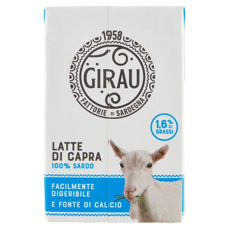 Girau Latte di Capra 100% Sardo 1,6% di Grassi 500 ml