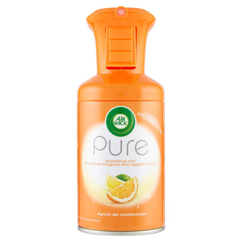 Air Wick Pure Agrumi del Mediterraneo Spray Automatico per Ambienti Ricarica 250 ml