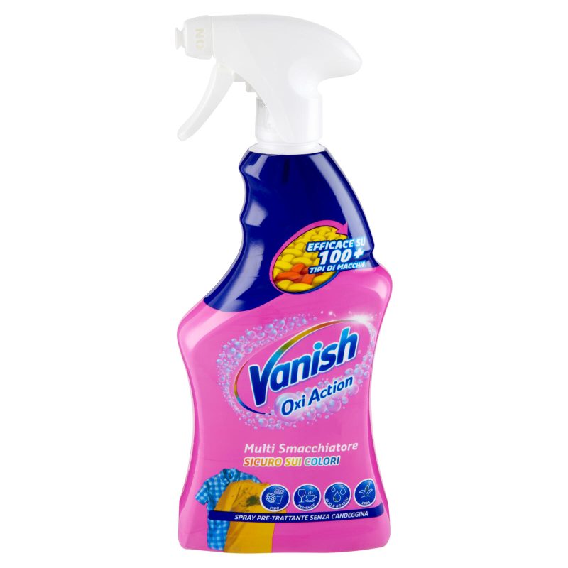 Vanish Oxi Action Multi Smacchiatore Spray Pre-Trattante Senza Candeggina 725 ml