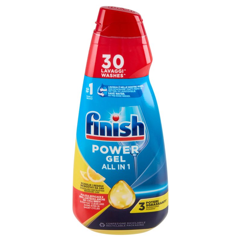 Finish Power Gel Lemon liquido lavastoviglie 
600 ml