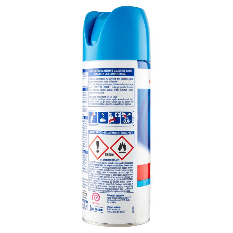 Napisan Spray Disinfettante Milleusi Fresco Pulito 400 ml