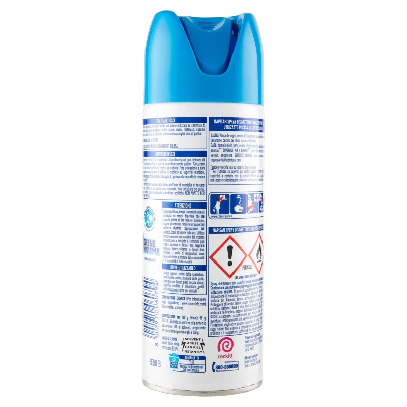 Napisan Spray Disinfettante Milleusi Fresco Pulito 400 ml