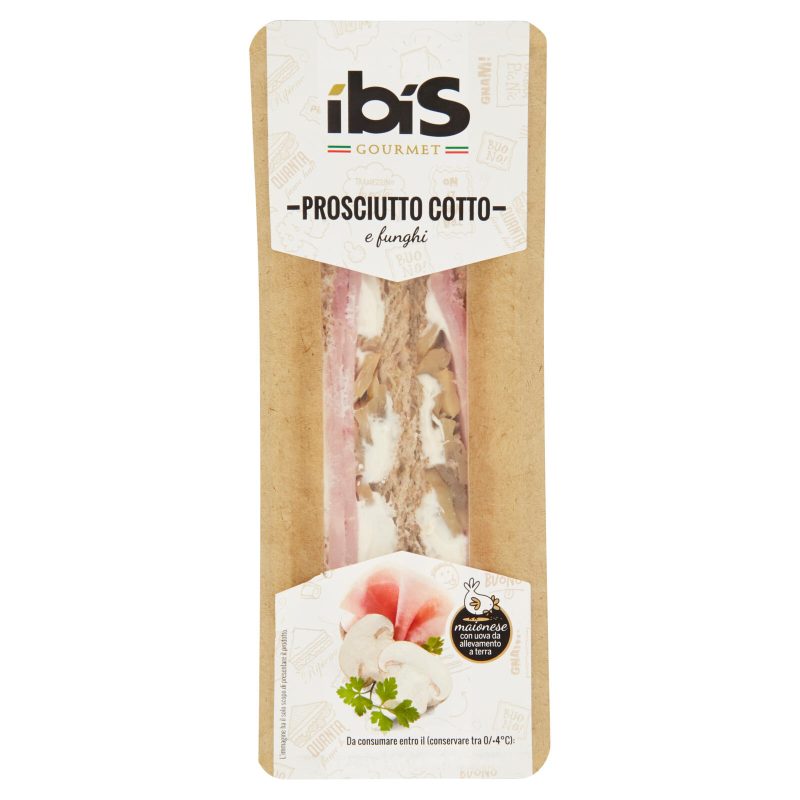 Ibis Tramezzini Gourmet Cotto e Funghi 165 g