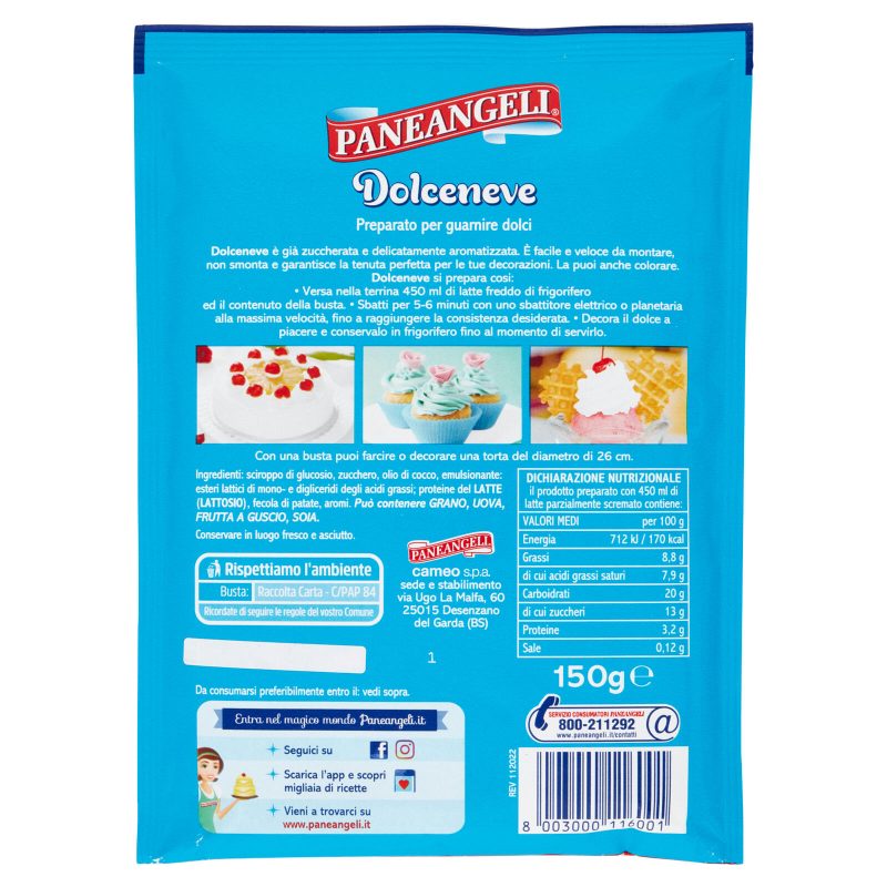 PANEANGELI Dolceneve 150 g