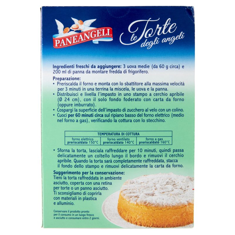 PANEANGELI le Torte degli angeli gusto Vaniglia 410 g