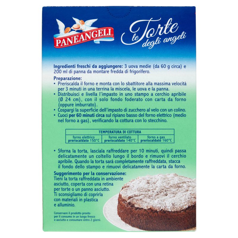 PANEANGELI le Torte degli angeli gusto Cioccolato 405 g