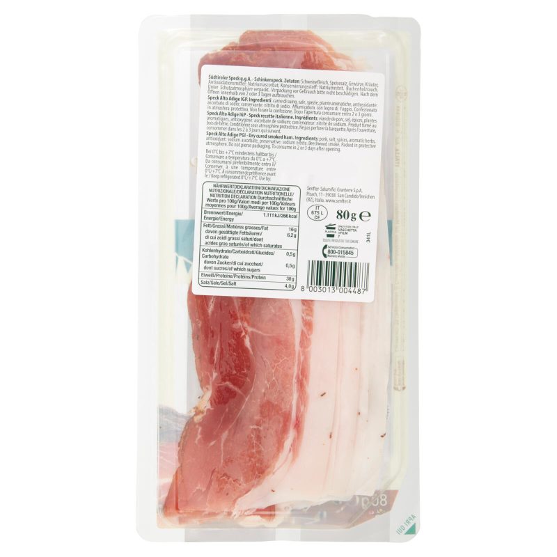 GranTerre Speck Alto Adige IGP 80 g