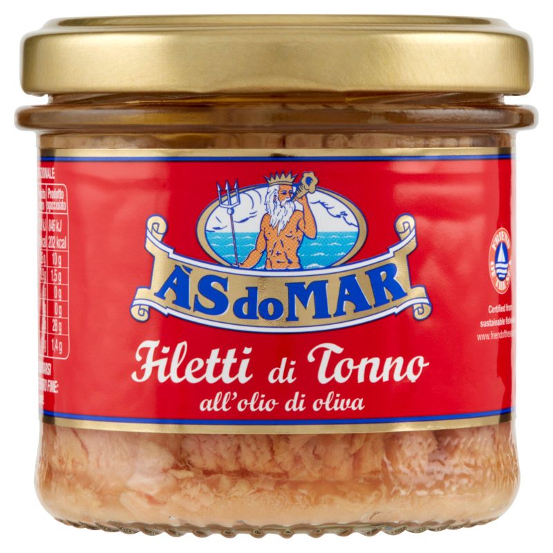 FILETTI DI TONNO AS DO MAR
all'olio di oliva
130 g