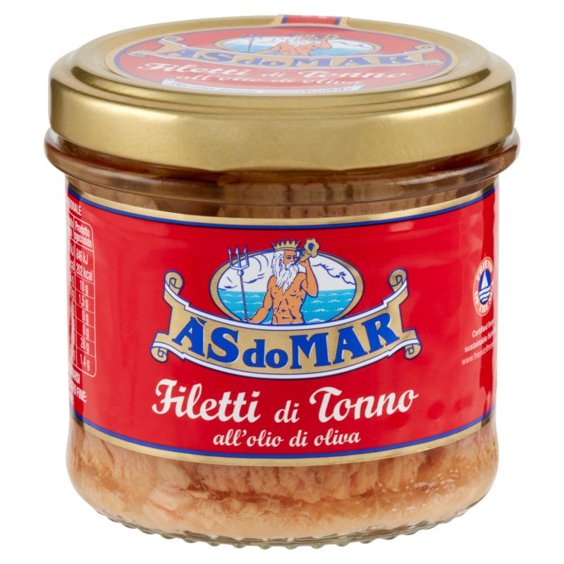 FILETTI DI TONNO AS DO MAR
all'olio di oliva
130 g