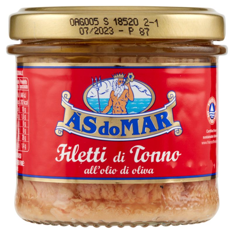 FILETTI DI TONNO AS DO MAR
all'olio di oliva
130 g