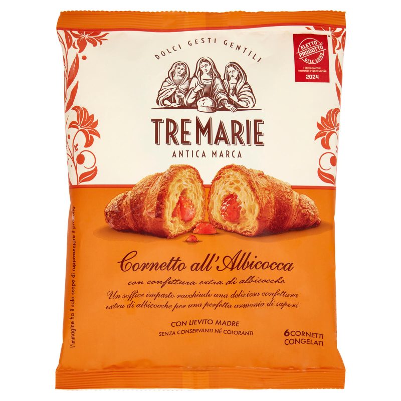 Cornetto all'Albicocca Tre Marie 
x6 - 372 g