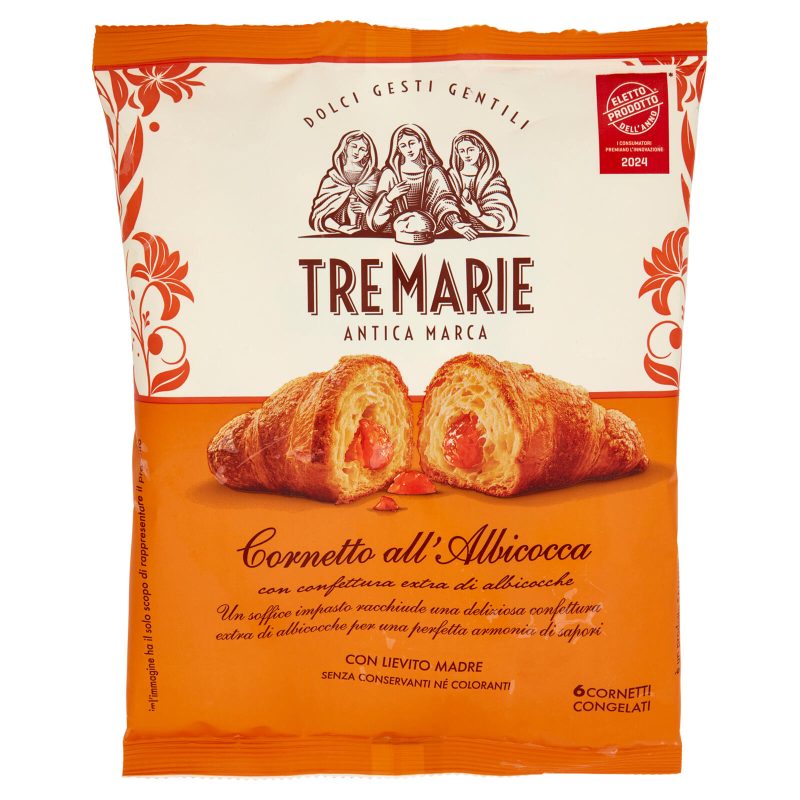 Cornetto all'Albicocca Tre Marie 
x6 - 372 g