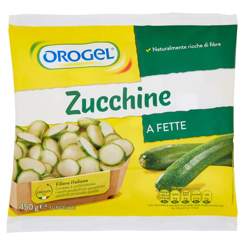 ZUCCHINE A FETTE OROGEL
450 g