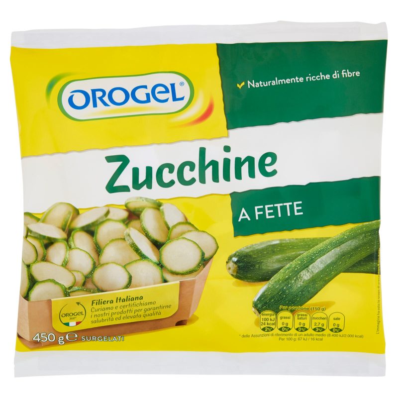 ZUCCHINE A FETTE OROGEL
450 g