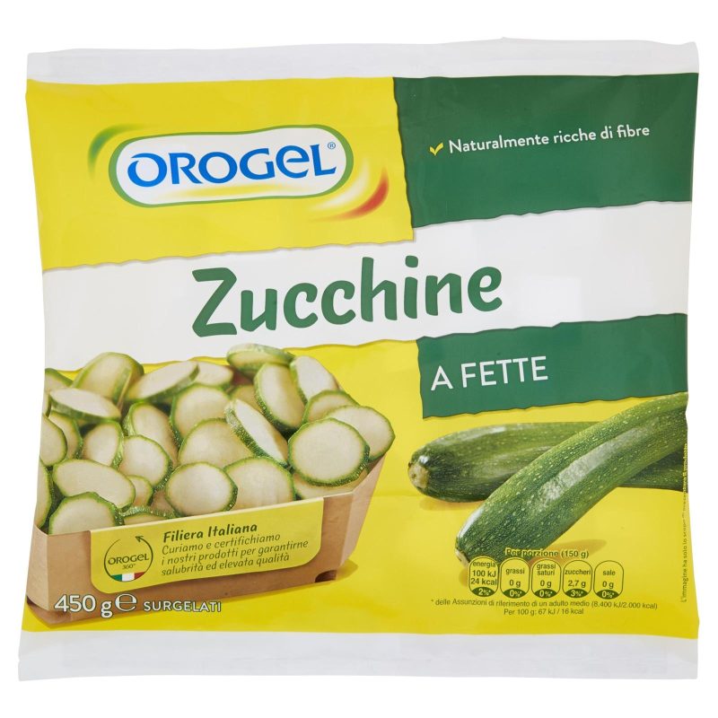 ZUCCHINE A FETTE OROGEL
450 g