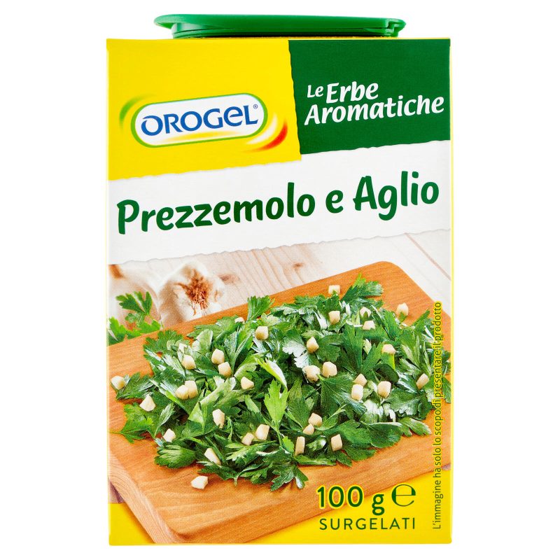 Orogel Le Erbe Aromatiche Prezzemolo e Aglio Surgelati 100 g