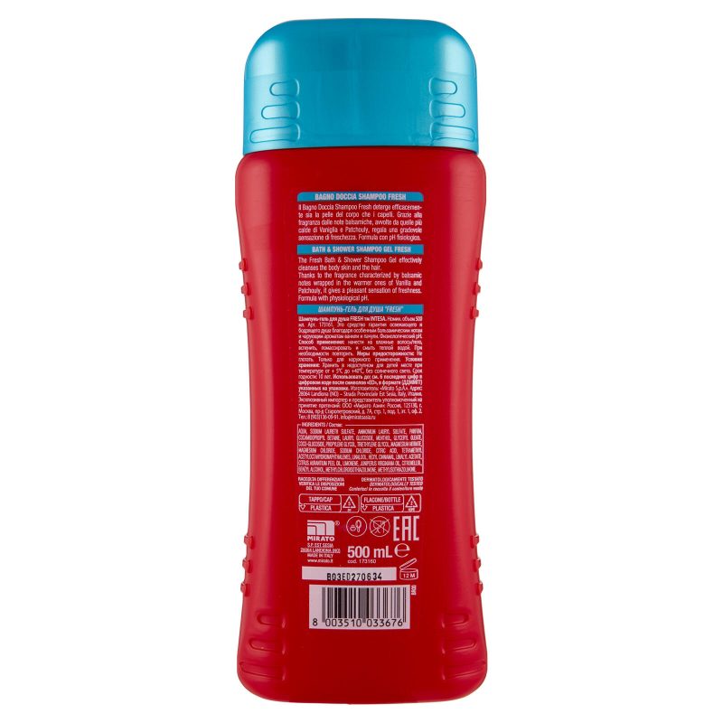 Intesa Pour Homme Bagno Doccia Shampoo 
Fresh Energy Boost 
500 ml