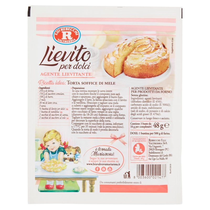 Mariarosa Lievito per dolci 3x16 g