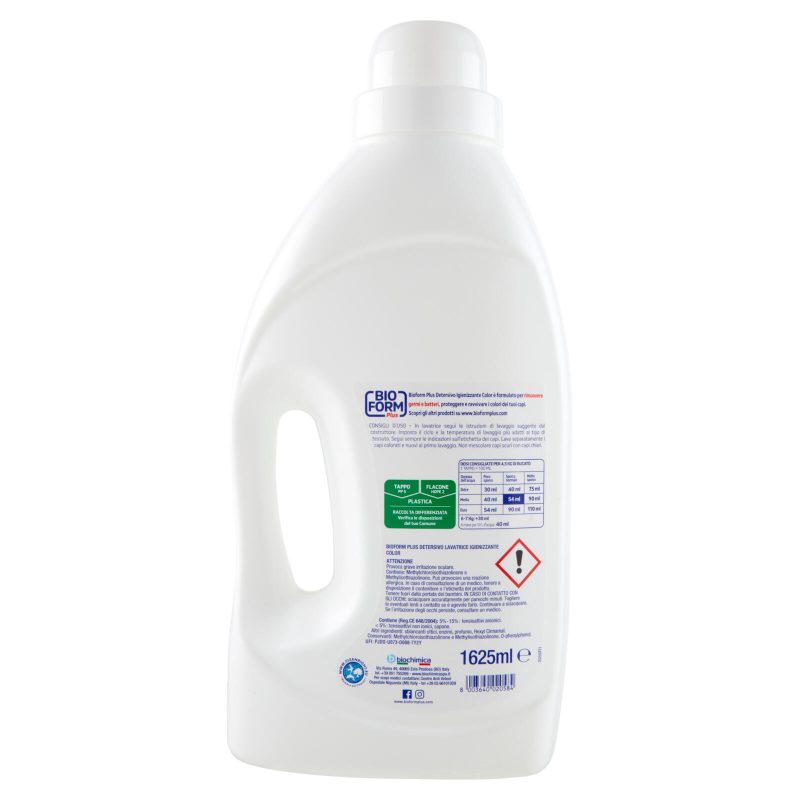 Bioform Plus Detersivo Igienizzante Color 1625 ml