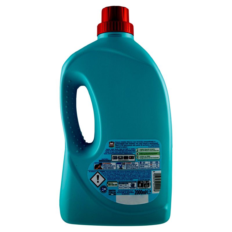 Omino Bianco Detersivo Lavatrice Liquido Muschio Bianco 50 Lavaggi 2000 ml