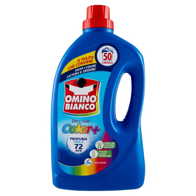 Omino Bianco Detersivo Lavatrice Liquido Color+ 50 Lavaggi 2000 ml