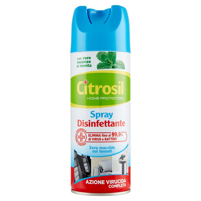 Citrosil Home Protection Spray Disinfettante con vere essenze di menta 300 ml