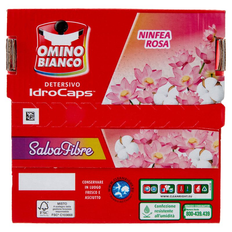 Omino Bianco Detersivo IdroCaps Salvafibre Cardboard 20 caps 380 ml