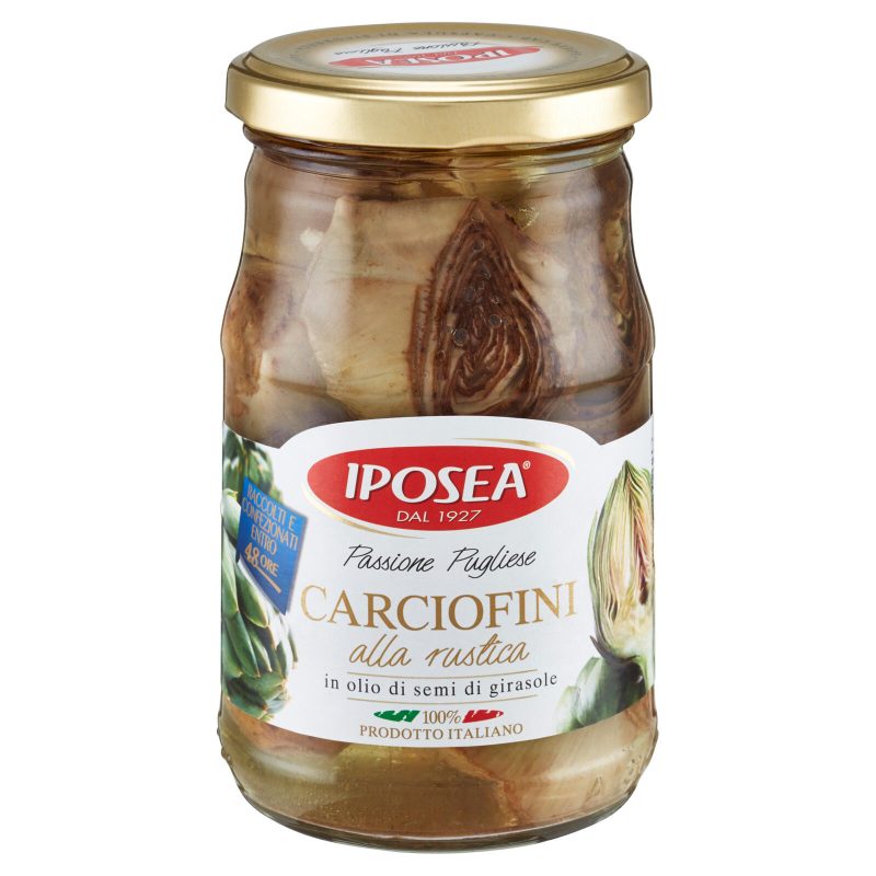 CARCIOFI INTERI ALLA RUSTICA IN OLIO DI SEMI DI GIRASOLE ML 314