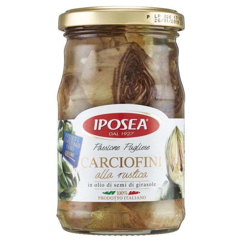 CARCIOFI INTERI ALLA RUSTICA IN OLIO DI SEMI DI GIRASOLE ML 314