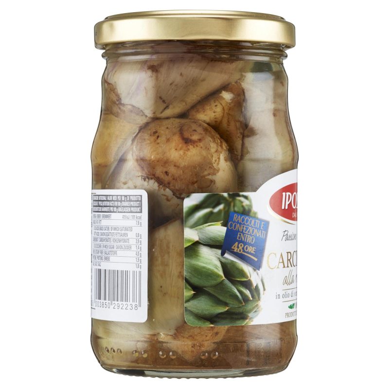 CARCIOFI INTERI ALLA RUSTICA IN OLIO DI SEMI DI GIRASOLE ML 314