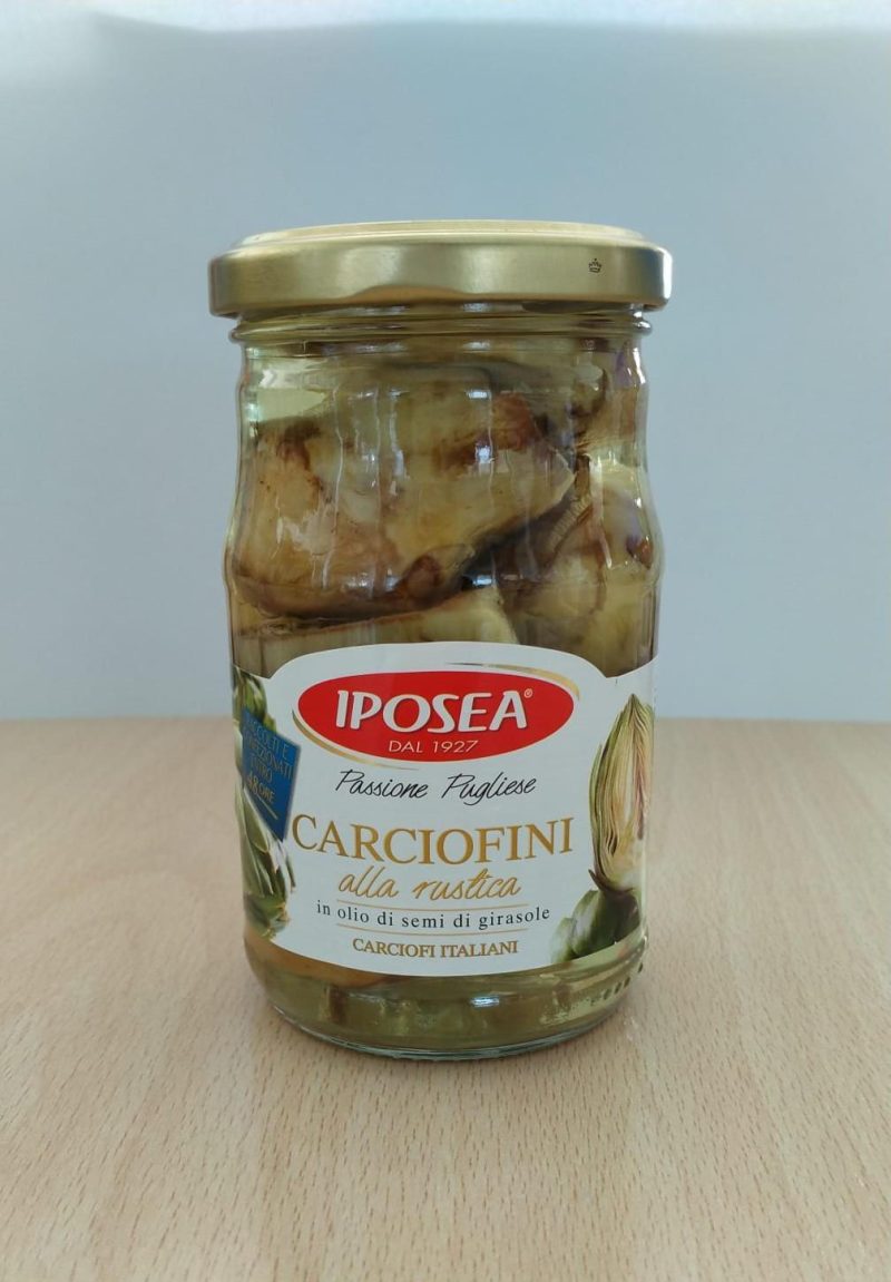 CARCIOFI INTERI ALLA RUSTICA IN OLIO DI SEMI DI GIRASOLE ML 314