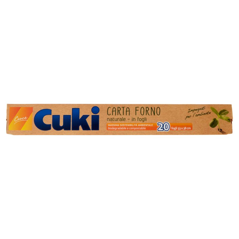 Cuki Cuoce Carta Forno naturale - in fogli 20 fogli 33x38 cm