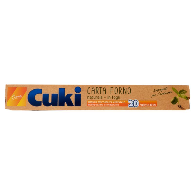 Cuki Cuoce Carta Forno naturale - in fogli 20 fogli 33x38 cm