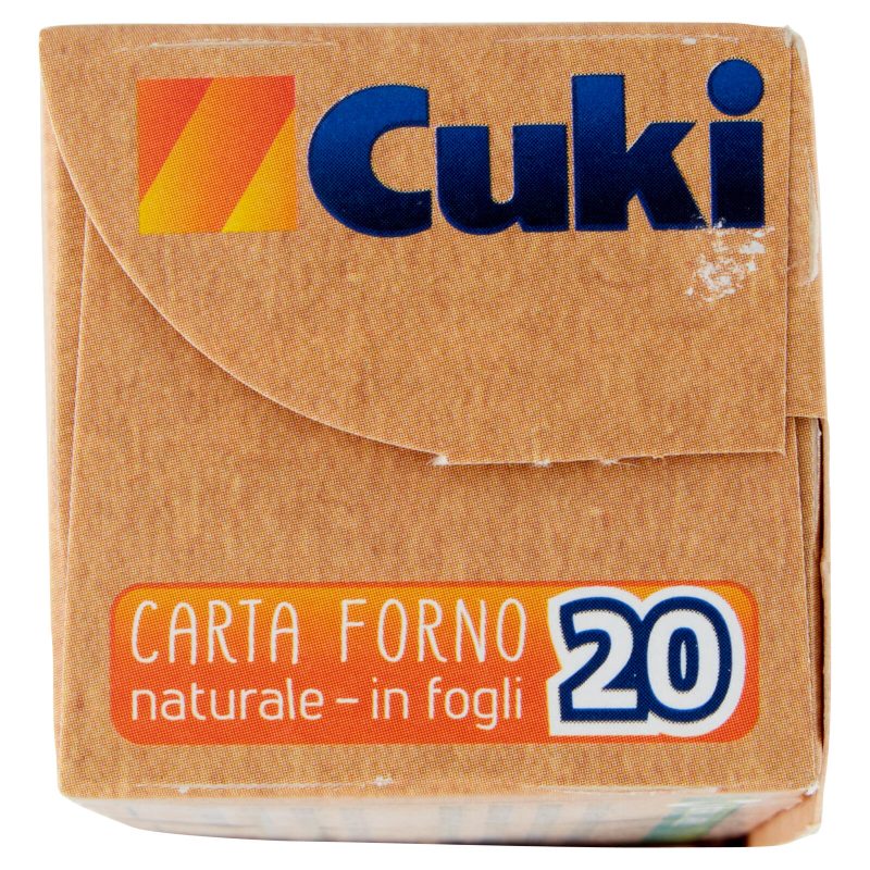 Cuki Cuoce Carta Forno naturale - in fogli 20 fogli 33x38 cm