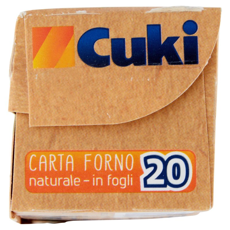 Cuki Cuoce Carta Forno naturale - in fogli 20 fogli 33x38 cm