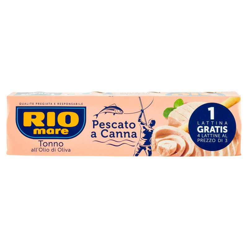 Rio mare Tonno all'Olio di Oliva Pescato a Canna 3+1 x 80 g