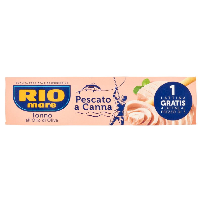 Rio mare Tonno all'Olio di Oliva Pescato a Canna 3+1 x 80 g