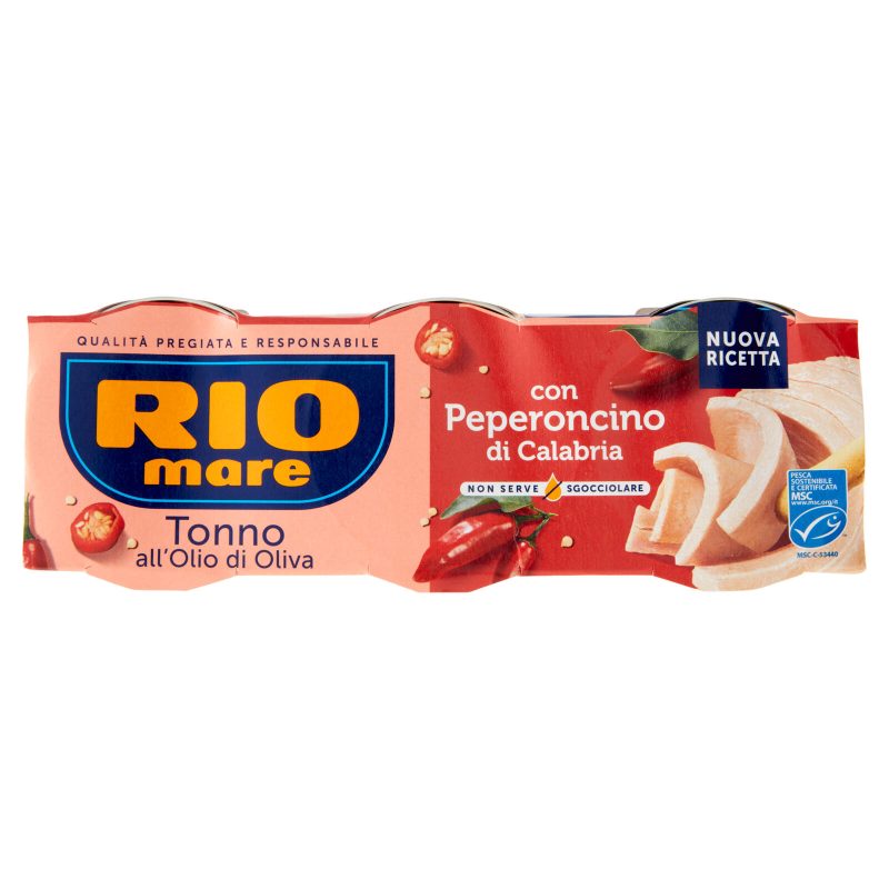 Rio mare Tonno all'Olio di Oliva con Peperoncino di Calabria 3 x 65 g