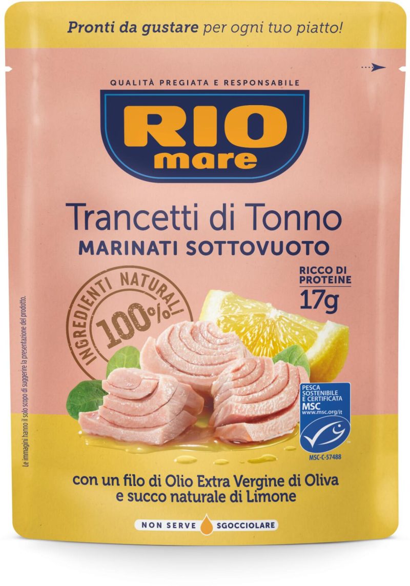 Rio mare Trancetti di Tonno con un filo di Olio Extra Vergine di Oliva e succo di Limone 70 g