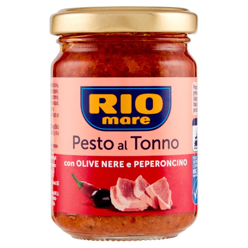 Rio mare Pesto al Tonno con Olive Nere e Peperoncino 130 g