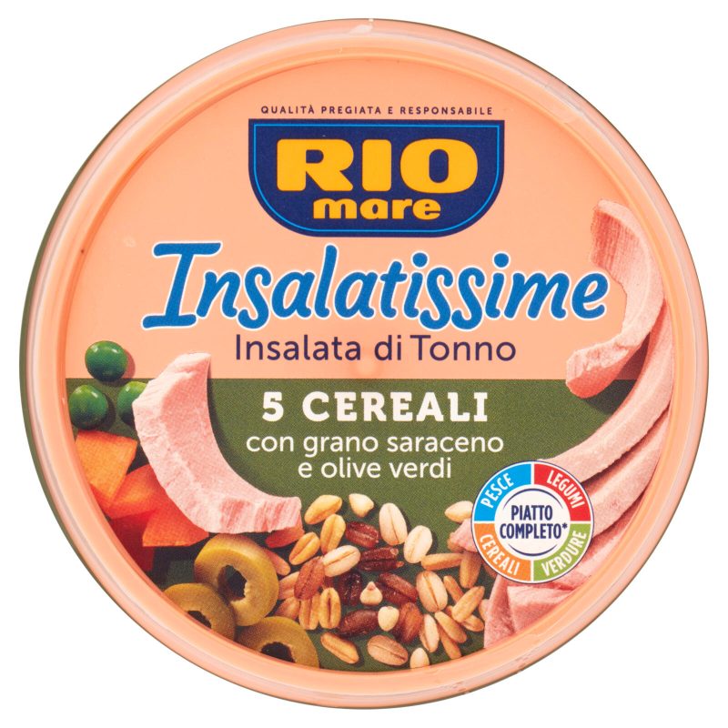 Rio mare Insalatissime Insalata di Tonno 5 Cereali con grano saraceno e olive verdi 220 g