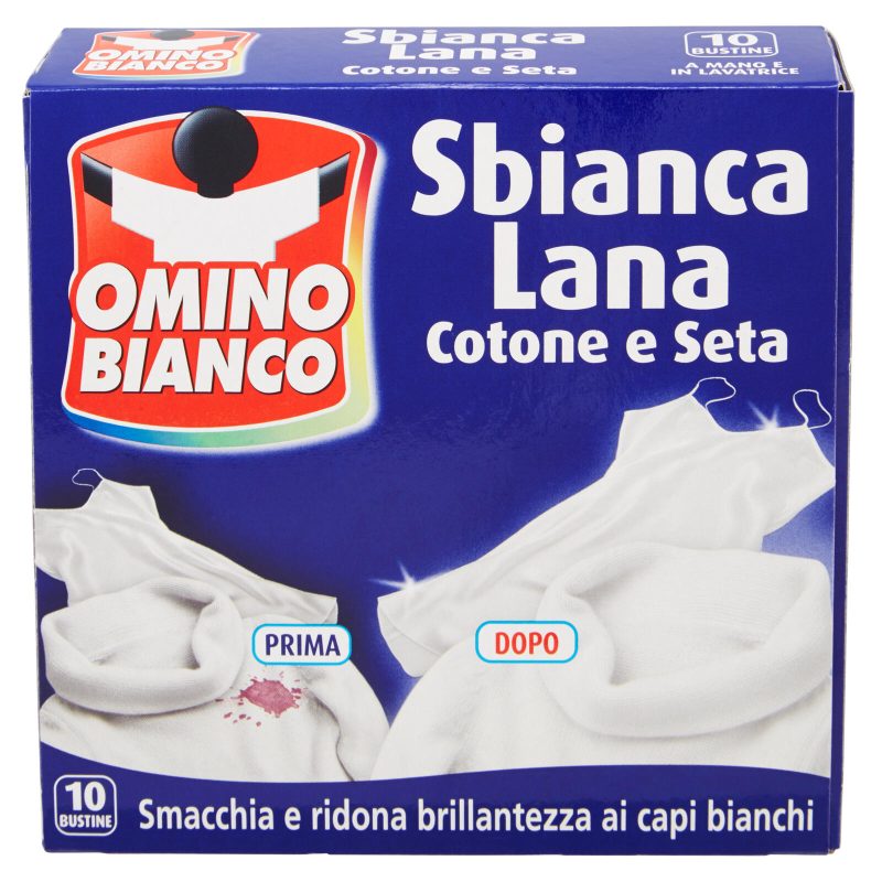 Omino Bianco Sbianca Lana Cotone e Seta 10 x 20 g