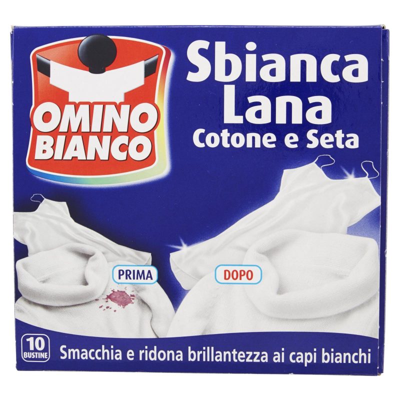 Omino Bianco Sbianca Lana Cotone e Seta 10 x 20 g