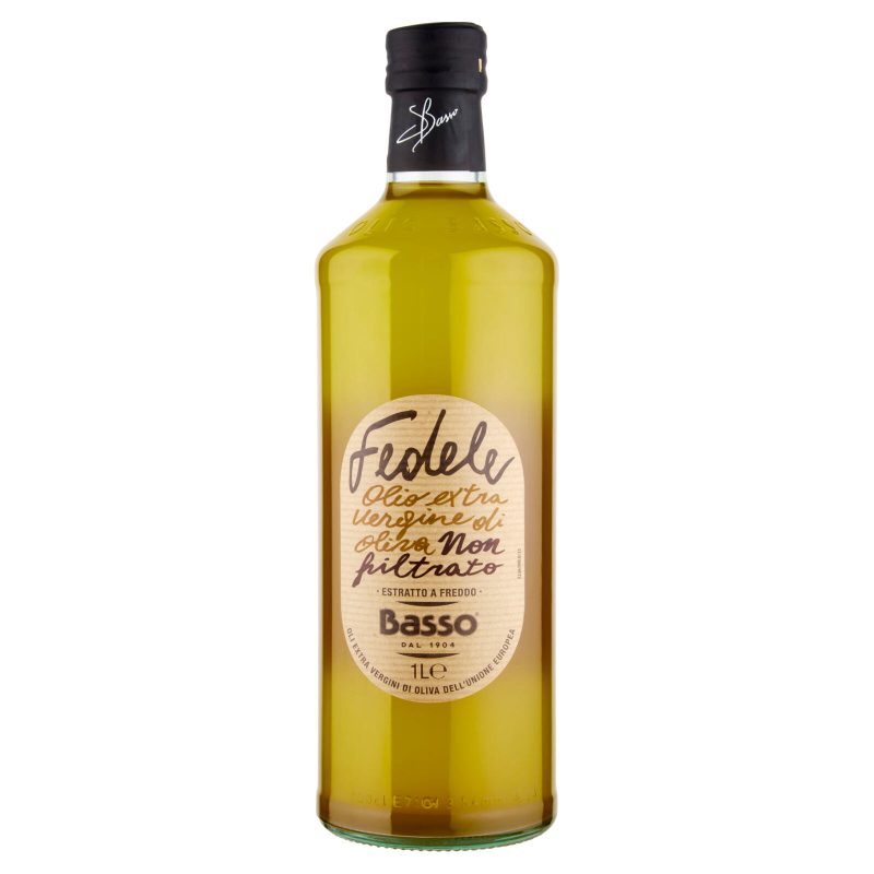 Basso Fedele Olio extra vergine di oliva Non filtrato Estratto a Freddo 1 L