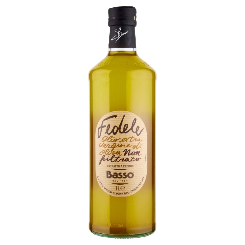 Basso Fedele Olio extra vergine di oliva Non filtrato Estratto a Freddo 1 L