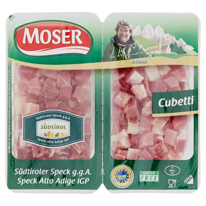 Moser Cubetti Speck Alto Adige IGP 80 g