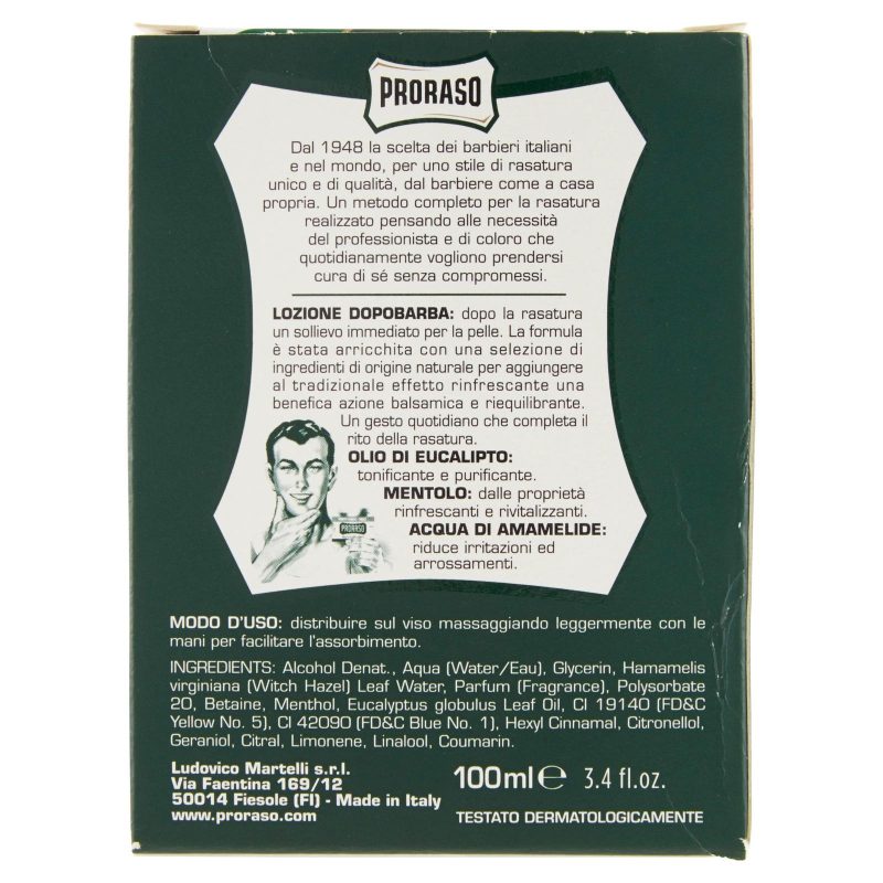 Proraso Lozione Dopobarba Rinfrescante 100 ml