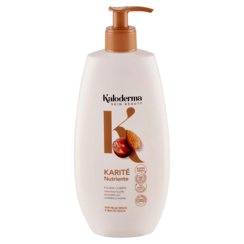 Kaloderma Nutriente Karité Fluida Corpo per Pelle Secca e Molto Secca 400 ml