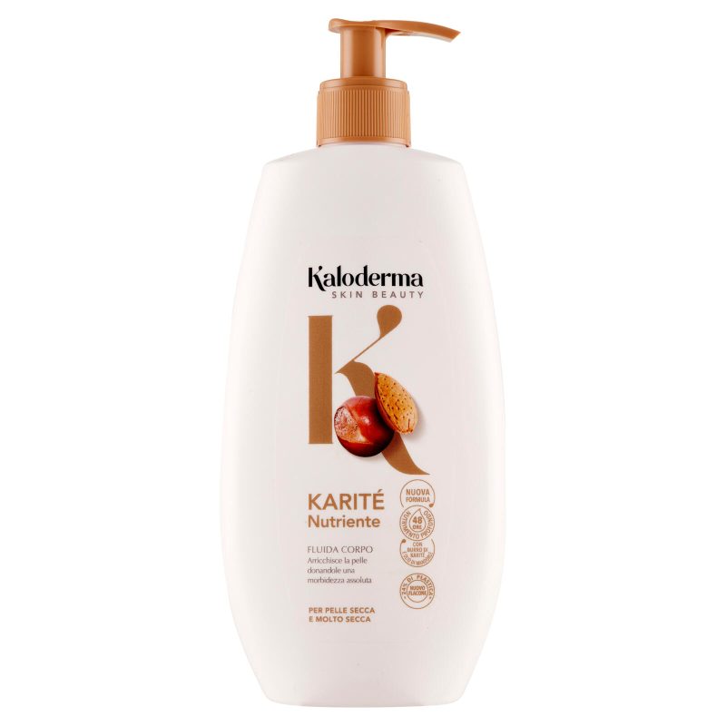 Kaloderma Nutriente Karité Fluida Corpo per Pelle Secca e Molto Secca 400 ml